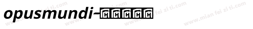 opusmundi字体转换