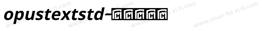 opustextstd字体转换