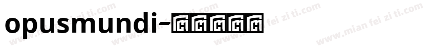 opusmundi字体转换