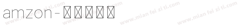 amzon字体转换