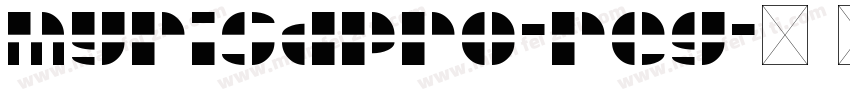myrisdpro-reg字体转换