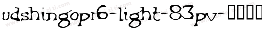 udshingopr6-light-83pv字体转换