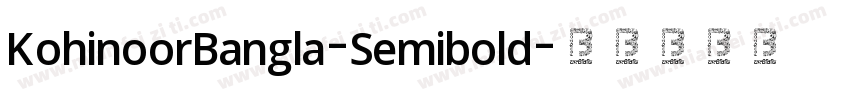 KohinoorBangla-Semibold字体转换
