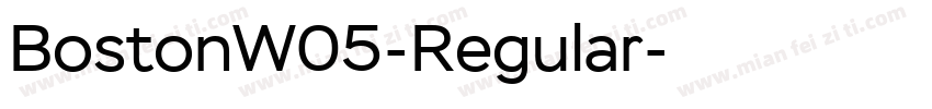 BostonW05-Regular字体转换