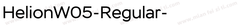 HelionW05-Regular字体转换