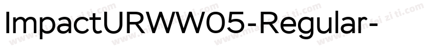 ImpactURWW05-Regular字体转换