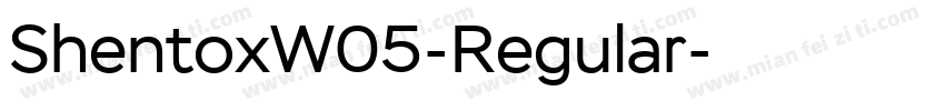 ShentoxW05-Regular字体转换