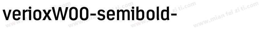 verioxW00-semibold字体转换
