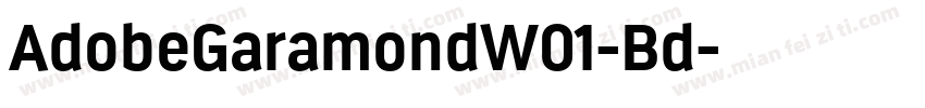 AdobeGaramondW01-Bd字体转换