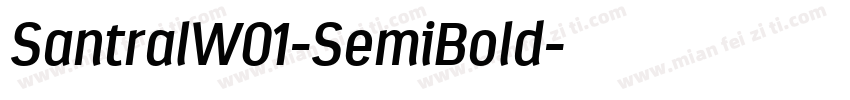 SantralW01-SemiBold字体转换