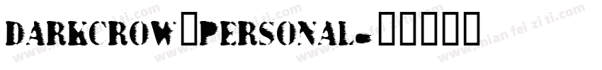 darkcrow_personal字体转换