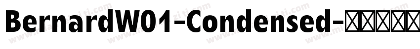 BernardW01-Condensed字体转换