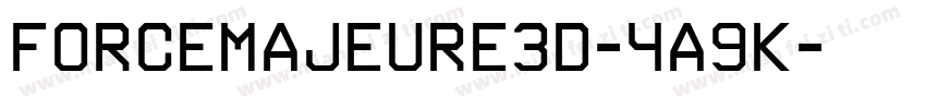 ForceMajeure3D-4A9K字体转换