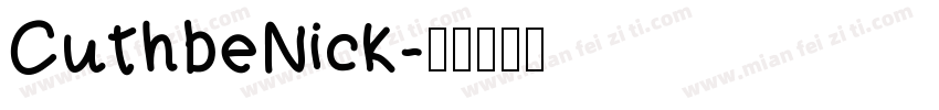CuthbeNick字体转换