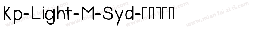 Kp-Light-M-Syd字体转换