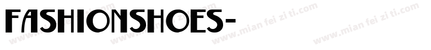 Fashionshoes字体转换