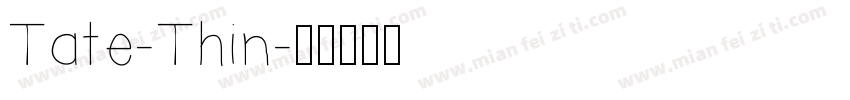 Tate-Thin字体转换