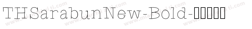 THSarabunNew-Bold字体转换