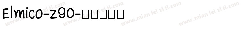 Elmico-z90字体转换