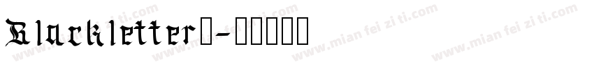 Blackletter字字体转换