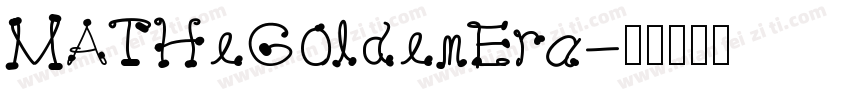MATHeGoldenEra字体转换