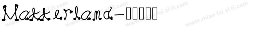 Matterland字体转换