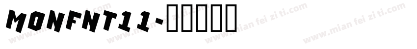 MonFnt11字体转换