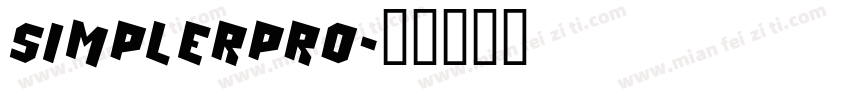 SimplerPro字体转换