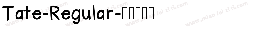 Tate-Regular字体转换