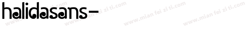 halidasans字体转换