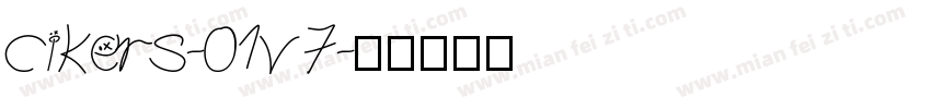 cikers-01v7字体转换