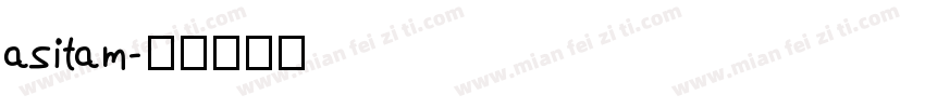 asitam字体转换