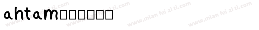 ahtam字体转换