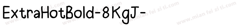 ExtraHotBold-8KgJ字体转换