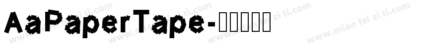AaPaperTape字体转换