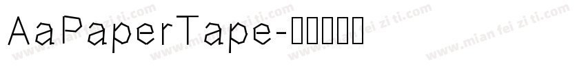 AaPaperTape字体转换
