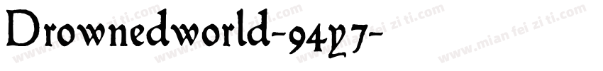 Drownedworld-94y7字体转换