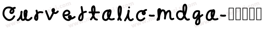 CurveItalic-mdga字体转换