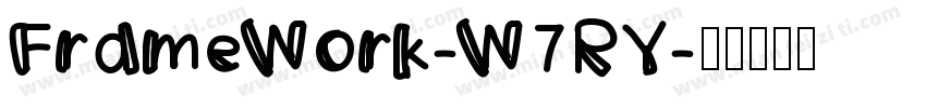 FrameWork-W7RY字体转换