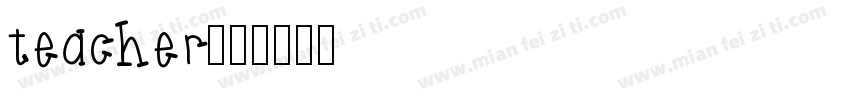 teacher字体转换