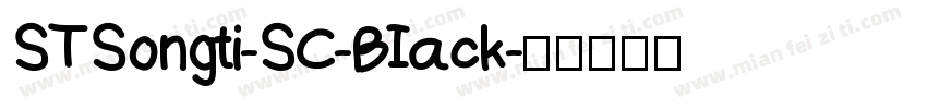 STSongti-SC-BIack字体转换