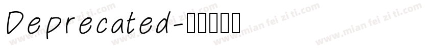 Deprecated字体转换