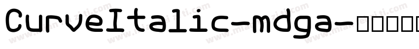 CurveItalic-mdga字体转换