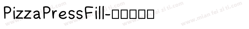 PizzaPressFill字体转换