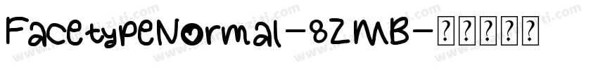 FacetypeNormal-8ZMB字体转换