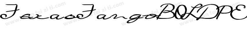 TexasTangoBOLDPERSONALUSE字体转换