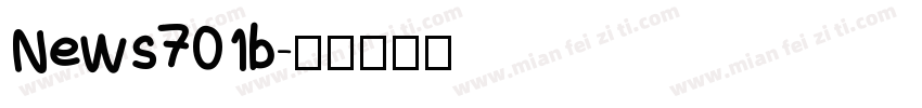 News701b字体转换