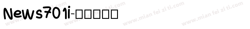 News701i字体转换