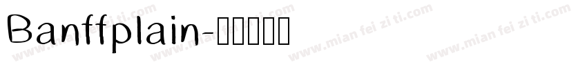 Banffplain字体转换