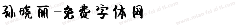 孙晓丽字体转换
